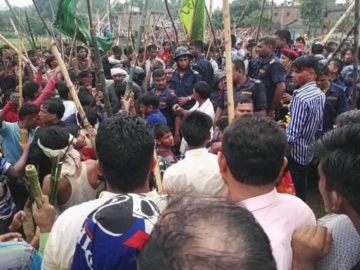 राजपुर नगरपालिका तनाग्रस्त, नियन्त्रणमा लिन करिव ४ दर्जन हवाई फायर