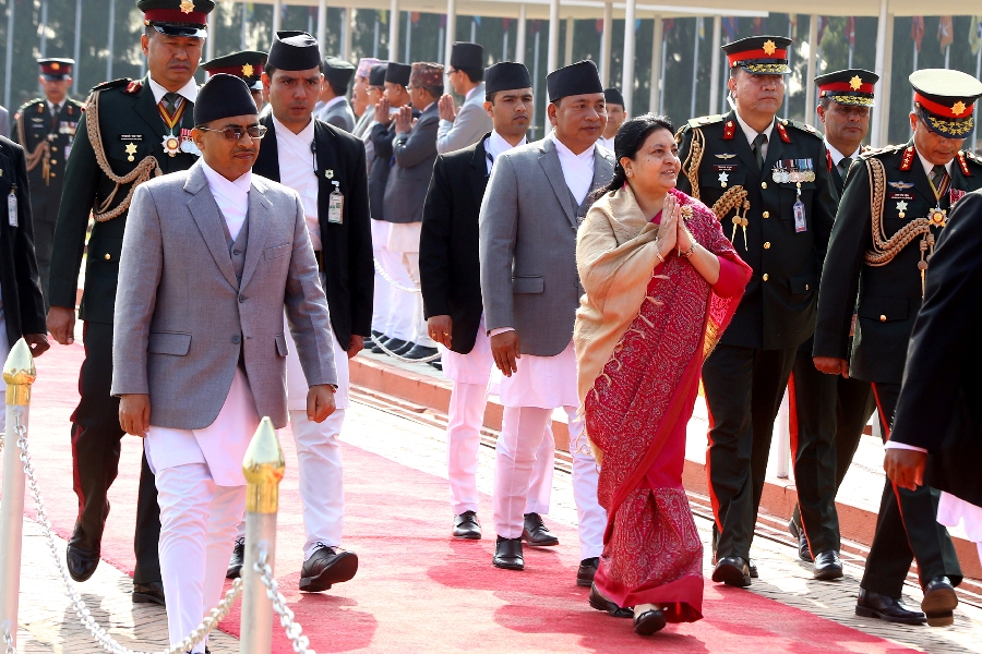 राष्ट्रपति भण्डारी स्वदेश फर्किदै