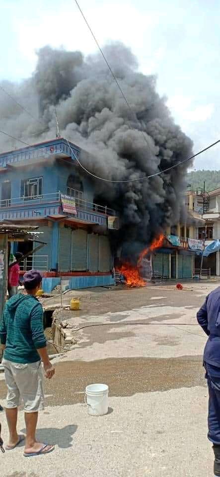 गुल्मीमा आगलागी हुँदा एक जनाको मृत्यु