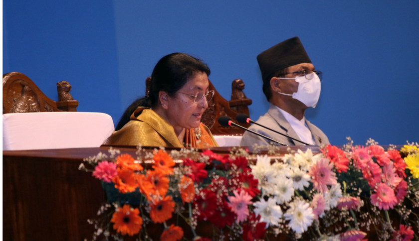 नीति तथा कार्यक्रमः नेपालको नयाँ नक्सा छिट्टै जारी हुन्छ भन्दा बज्यो संसदमा ताली
