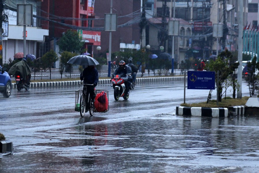 तीन दिनसम्म देशका अधिकांश स्थानमा वर्षा