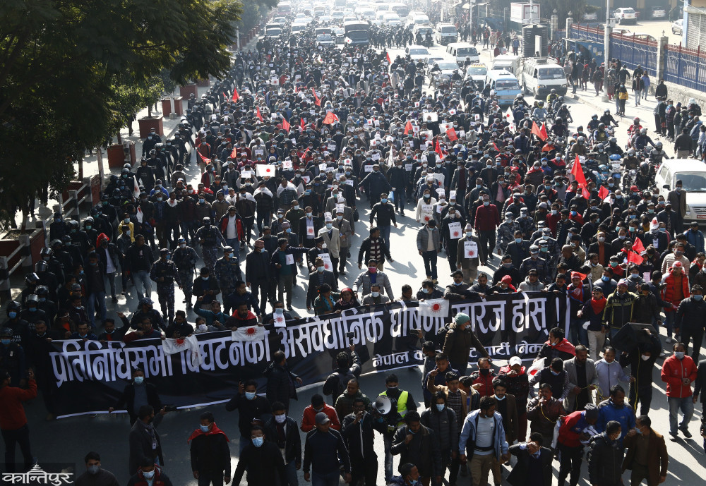 बर्ष २०७७ नेकपामा भुँइचालो,दलहरुबीच सधैं रडाको