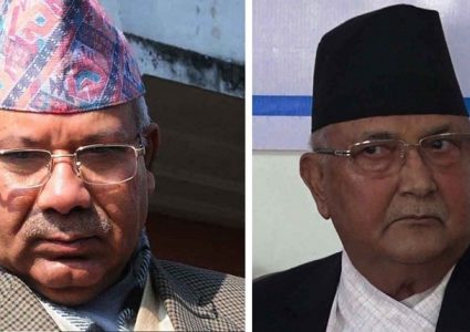 केपी ओली र माधव नेपालको जुहारी,एकले अर्कोलाई भ्रष्टचारीको संज्ञा