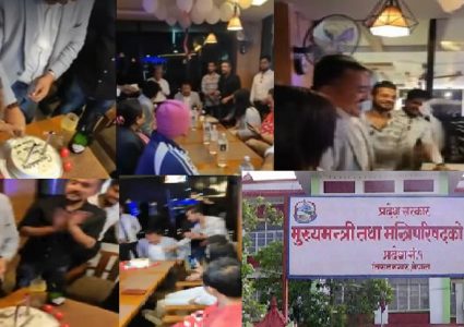 मुख्यमन्त्री बन्ने भएपछि राजेन्द्र राईले मदिराको चुस्कीसँगै साटे खुशीयाली