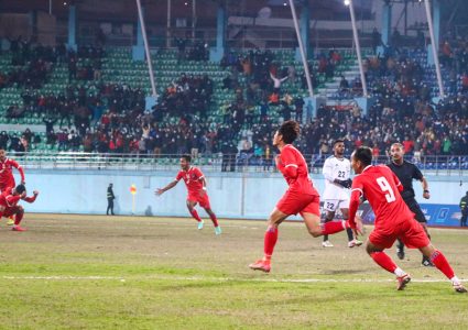 विमलले गोल गर्दा मोरिससलाई हराउदै दशकपछि नेपालको अन्तर्राष्ट्रिय मैत्रीपूर्ण खेलमा जित