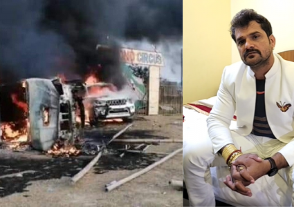भोजपुरी फिल्मका नायक खेसरीलाल यादव तनावमा, गाडी र बाध्ययन्त्रको क्षति कसले दिन्छ ?