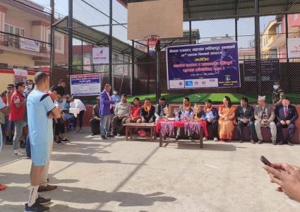 बागमती गाउँपालिकाले पायो स्थानीय सरकार र पत्रकारबिचको फुटसल प्रतियोगिताको ट्रफी