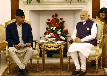 प्रधानमन्त्री देउवाले गरे भारतीय समकक्षी मोदीसँग सीमा समस्याबारे छलफल