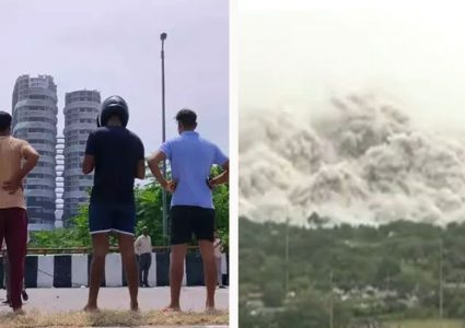 भारतको नोयडाका ट्वीन टावर ९ सेकेण्डमा ढले