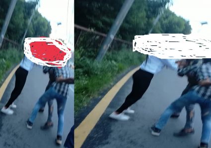 एउटी केटीका दुई ब्वाईफ्रेण्ड, जम्काभेट हुँदा सडकमै कुटाकुट