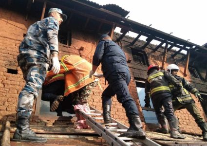 भक्तपुरमा आगलागीमा हुँदा १ जनाको मृत्यु