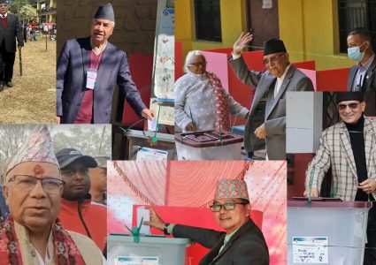 शीर्ष नेताले गरे मतदान,आ–आफनो पार्टीको बहुमत आएर सरकार बनाउने दावी