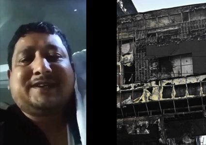 कम्बोडिया आगलागीमा परेका निराकार पाण्डेको साहसिक भिडियो, जसले सबैलाई रुवाउँदैछ