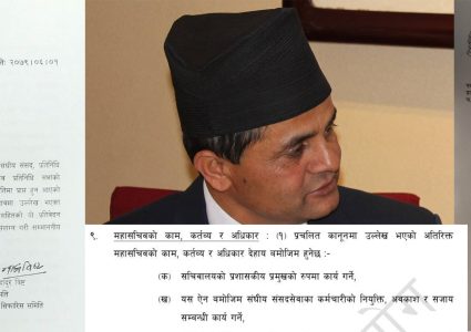 संसद महासचिवको पत्रले राजनीतिमा हलचल,चोलेन्द्रलाई बाटो खुला,नेताहरु झस्किए