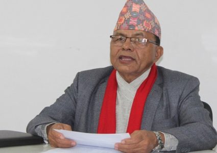 लुम्बिनी प्रदेशका मुख्यमन्त्री लिला गिरीले विश्वासको मत लिँदै