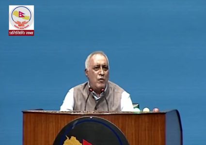 संसदमा चन्द्र भण्डारीको भावुक सम्बोधन, आफुलाई दिने भनेको पैसाबाट अस्पताल बनाउन सुझाव