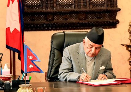 राष्ट्रपतिबाट विजयादशमीमा टीका तथा प्रसाद प्रदान हुने