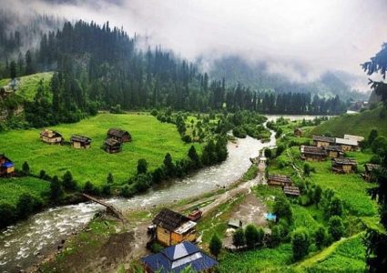 श्रीनगरको गासोमा रहेको स्ट्रबेरी गाउँका कृषक स्ट्रबेरी टिप्दै
