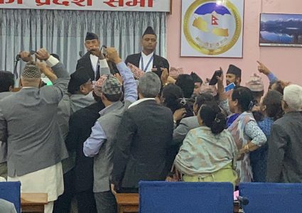 गण्डकीका मुख्यमन्त्रीले पाएको विश्वासको मत विवादमा,सभामुखलाई कालोझण्डा