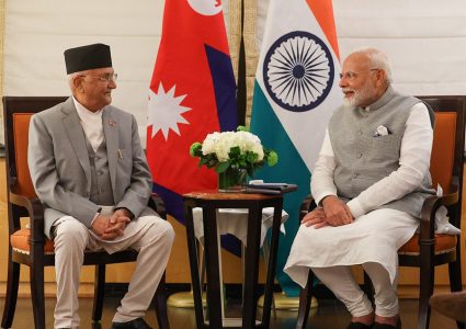 अमेरिकाको लोट्टे न्युयोर्क प्यालेसमा ओली–मोदीको ३० मिनेट भेटवार्ता