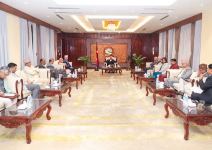 प्रधानमन्त्री निवासमा सत्तारुढ दलहरूको बैठक