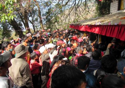 रुकुमपश्चिमको डिग्रे शाईकुमारी मन्दिरमा पूजापाठ सुरु
