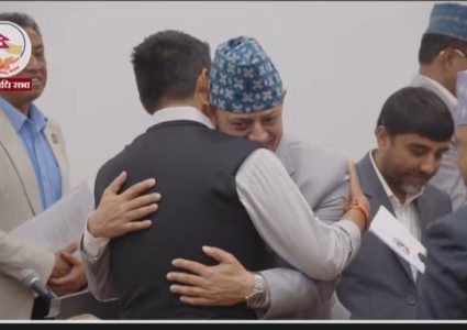 सभामुखमा डोलप्रसाद अर्याल निर्विरोध निर्वाचित भएको घोषणा